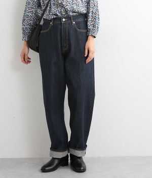 ワイドストレートデニム(ワンウォッシュ-S)