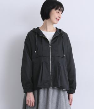 ウエストタックデザインフードジャケット