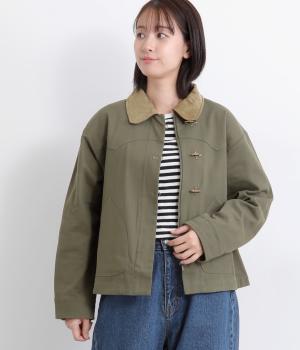 ウエスタンワークウェアージャケット(カーキグレー-M)