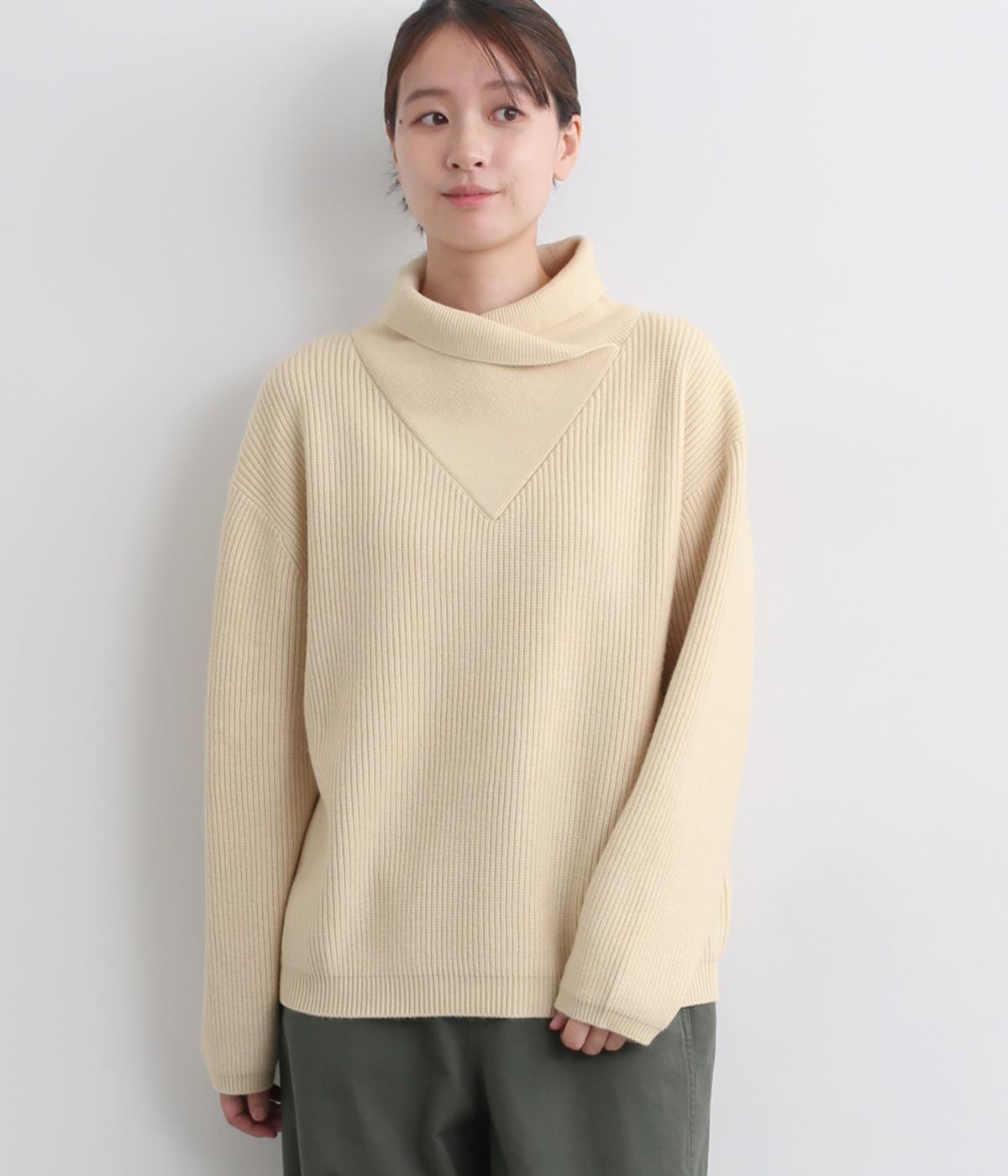 デザインカラーニット(エクリュ-F)