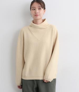 デザインカラーニット(エクリュ-F)