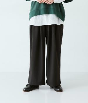 タックデザインワイドパンツ