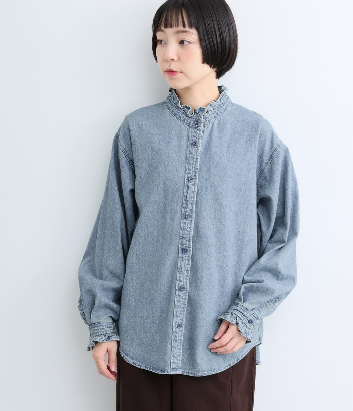 フリルデザインデニムシャツ｜KELEN（ケレン）の商品詳細