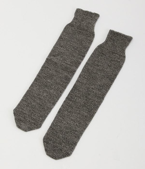 お手軽冷えとり靴下かかとなし(杢グレー-ONESIZE)