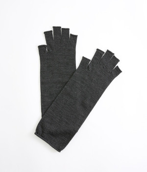 指あき　ハンドウォーマ(チャコール-ONESIZE)