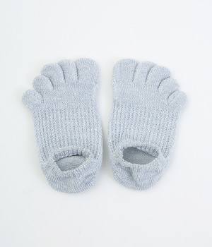 肌ばなれのよい、リネンのスニーカーソックス(サイダー-ONESIZE)