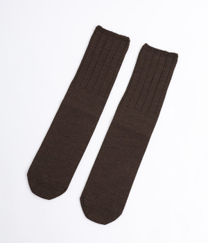 冷えとり靴下 ウールカバーソックス〈すっきりタイプ〉(珈琲-ONESIZE)
