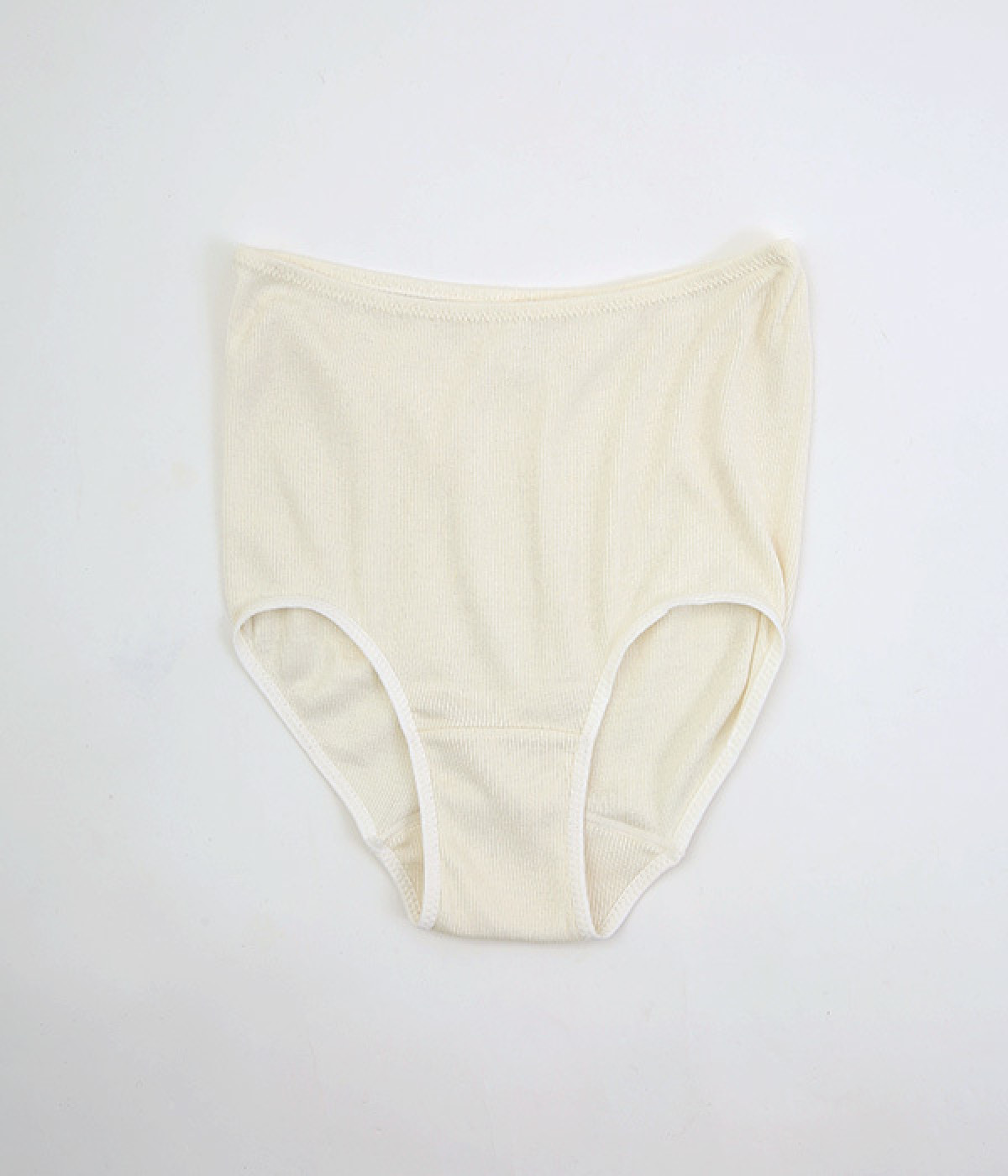 汗悩みを救う、シルク100％リブショーツ(パールホワイト-ONESIZE)