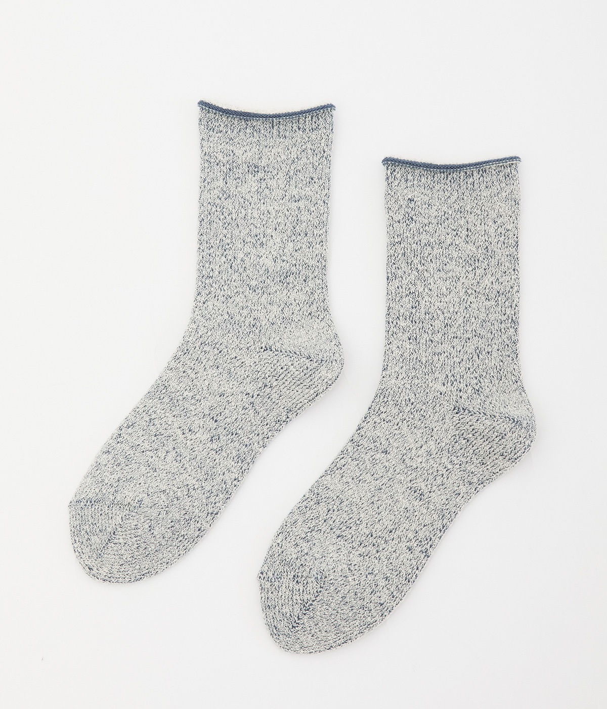 シルク&ウール パイル先丸靴下(さざ波-ONESIZE)