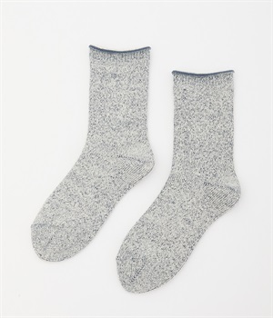 シルク&ウール パイル先丸靴下(さざ波-ONESIZE)