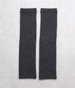 レッグウォーマー薄手ロング丈(チャコール-ONESIZE)