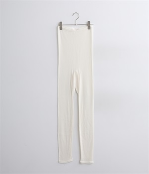 シルク100%リブレギンス