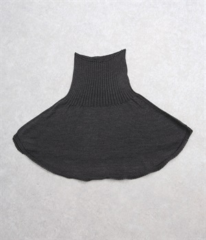 シルク100%ネックカバー(チャコール-ONESIZE)