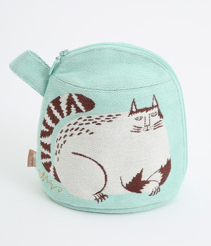 MiWマチつきポーチ(公園の大きな樹のネコたち-ONESIZE)