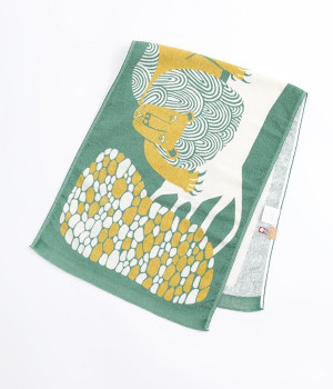 タオルてぬぐい(悔しがるおひとりさまライオン-ONESIZE)