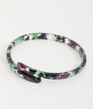 カラフルブレスレット(フラワーパープル-ONESIZE)