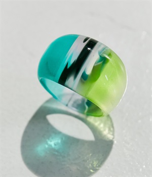 ラウンドリング　25SSカラー(グリーン-15)