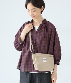 CANA　撥水加工コンパクトユーティリティショルダーバッグ(フォグカーキ-F)