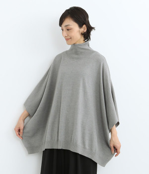 ハイガーゼニット ボトルネックケープ(グレー-ONESIZE)