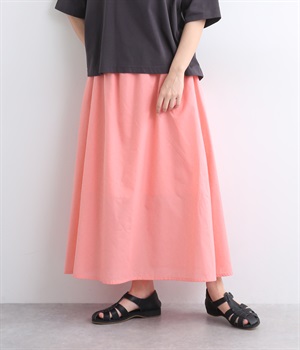 コットンローンギャザースカート(ピンク-ONESIZE)