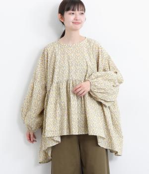 ローンリップルレインドロップワイドプルオーバー(グレー-F)