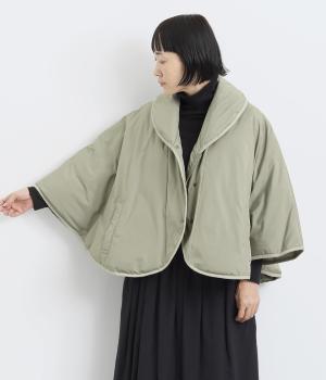 ダウンフェザーケープ(ライトグレー-F)