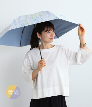 和柄晴雨兼用傘　3段折傘(藤-ONESIZE)