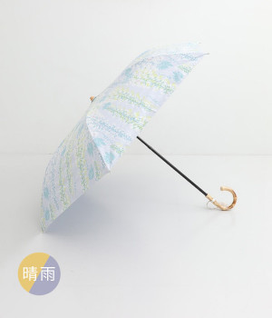和柄晴雨兼用傘　2段折傘(藤-ONESIZE)