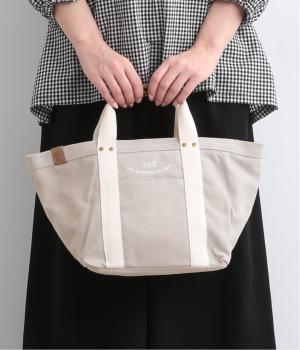 帆布ロゴ刺繍配色　手提げバッグ(ハイ-ONESIZE)