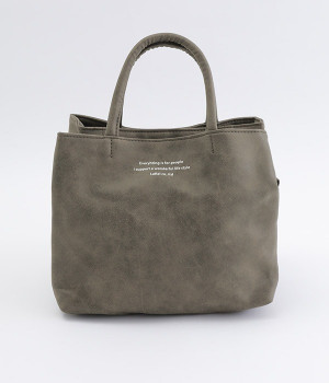 マット合皮多機能バッグ(グレー-ONESIZE)