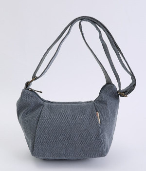 リサイクル帆布　ショルダーバッグ(ネイビー-ONESIZE)