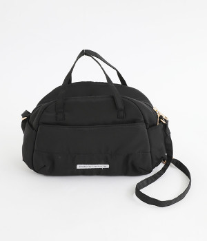 ナイロンボンディング　2WAYショルダーバッグ(ブラック-ONESIZE)