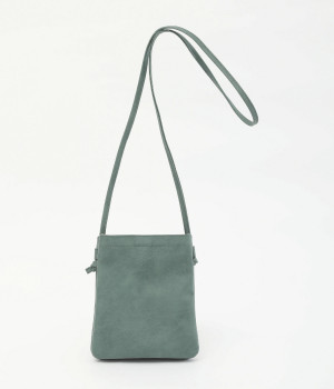 カラー合皮　スクエアショルダー(グリーン-ONESIZE)