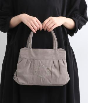 ピーチスキン風　ポリエステル　あおり　トートバッグ