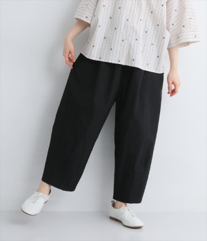 コットンコクーンパンツ(ブラック-ONESIZE)