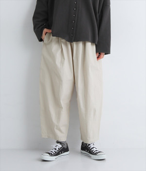 コットンコクーンパンツ(サンドグレー-ONESIZE)