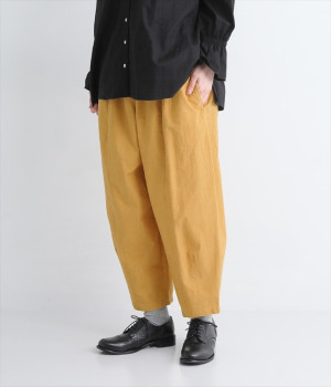 コットンコクーンパンツ(マスタード-ONESIZE)