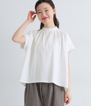 CLASSIC 天竺　ギャザープルオーバー(ホワイト-ONESIZE)