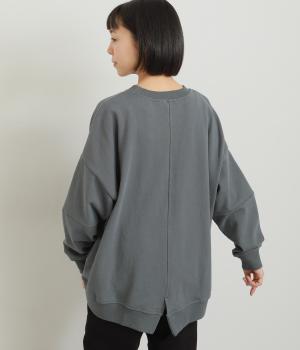 度詰めミニ裏毛　サイドポケットプルオーバー