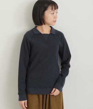 サーフニット　スキッパープルオーバー(ネイビー-F)