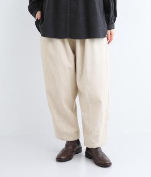 コットンコーデュロイテーパードパンツ(エクリュ-F)