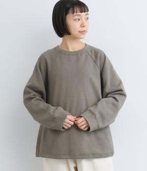 コットンリネンミニ裏毛　プルオーバー(グレーモカ-F)