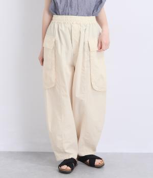 コットンダンプワッシャー　ビックフラップポケットパンツ(エクリュ-F)