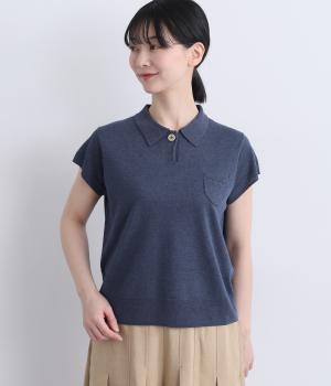 チビポケポロシャツニット