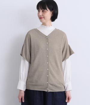 フレアスリーブ2wayニット