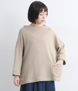 パイル裏毛　ルーズポケットプルオーバー