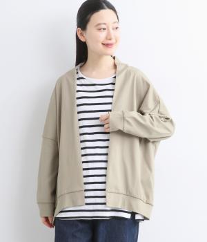 コットンシルケット天竺　カーディガン