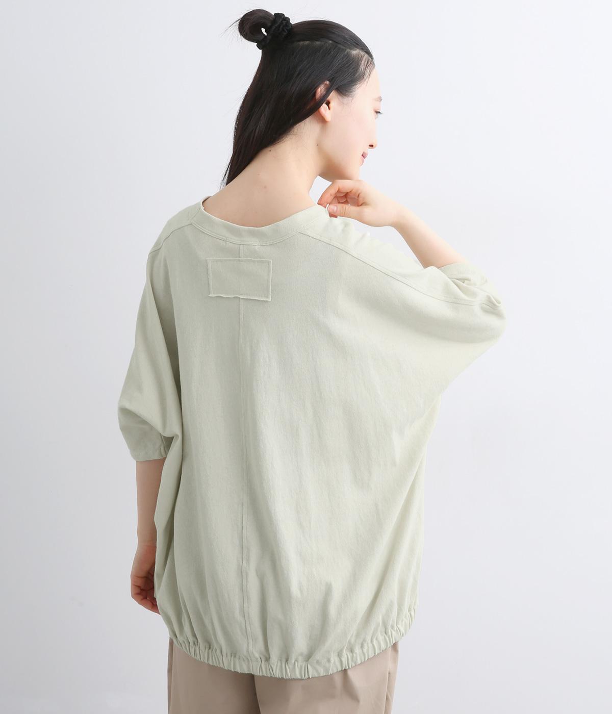 コットン天竺　バックゴムTシャツ(エクリュ-F)