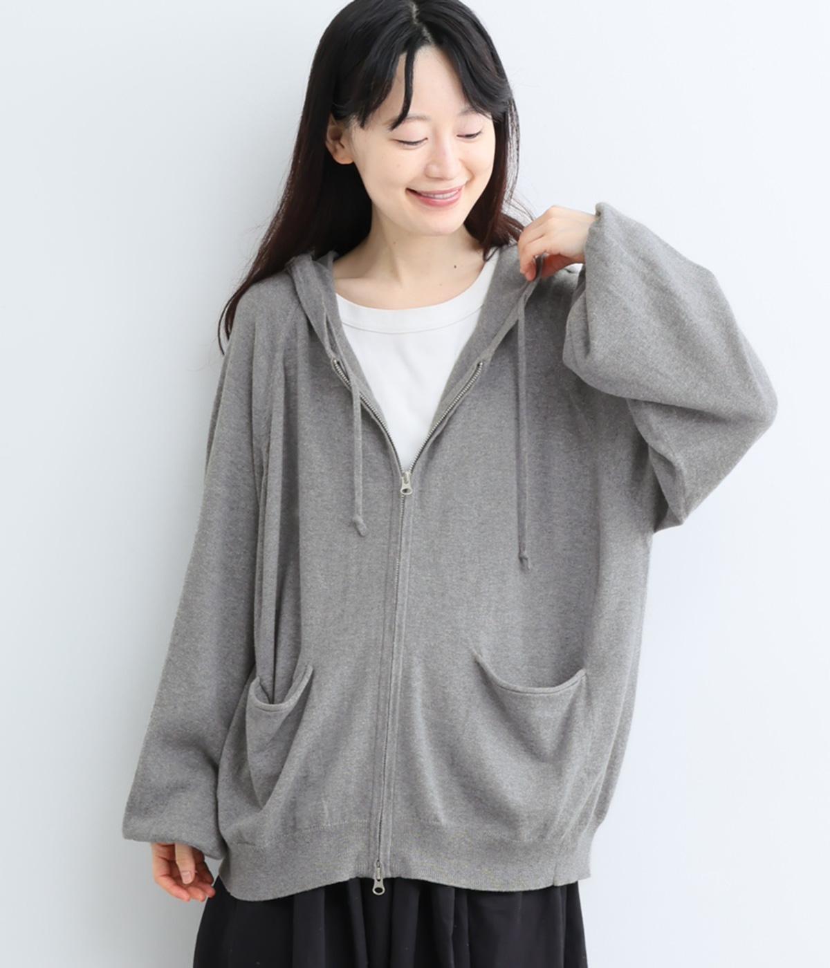コットンカシミヤ ダブルzipパーカー｜TANG（タング）の商品詳細