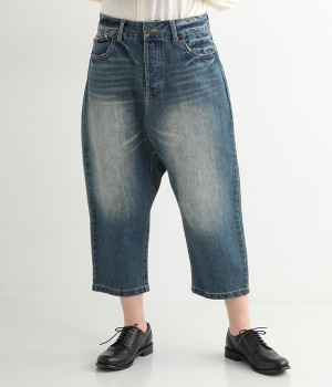 デニムサルエルパンツ